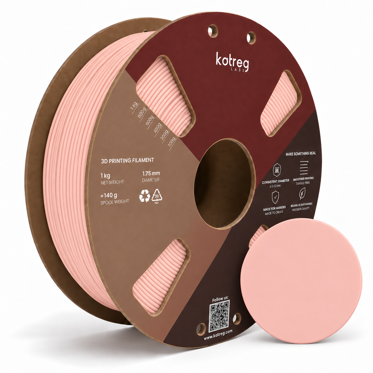 Katreg Labs PLA Matte — Blush Pink