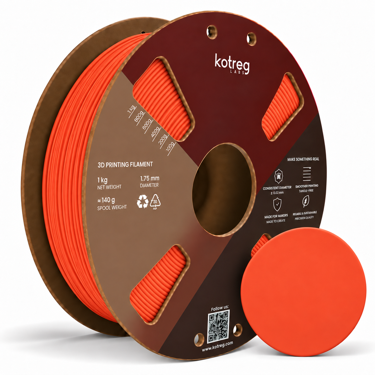 Katreg Labs PLA Matte — Scarlet Red