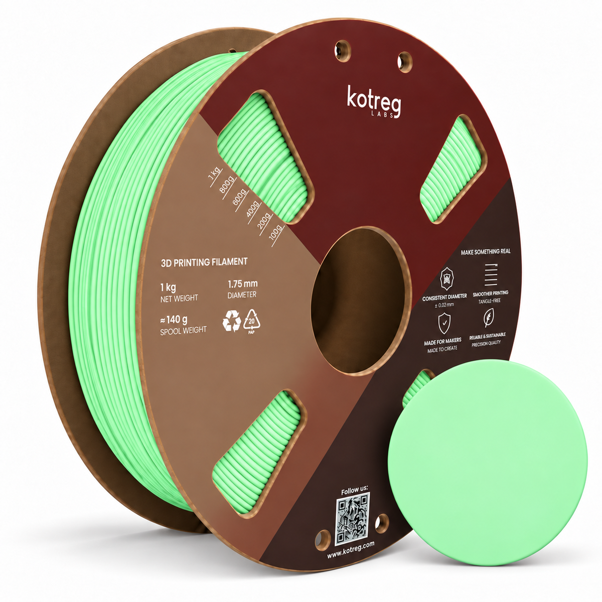 Katreg Labs PLA Matte — Mint Green