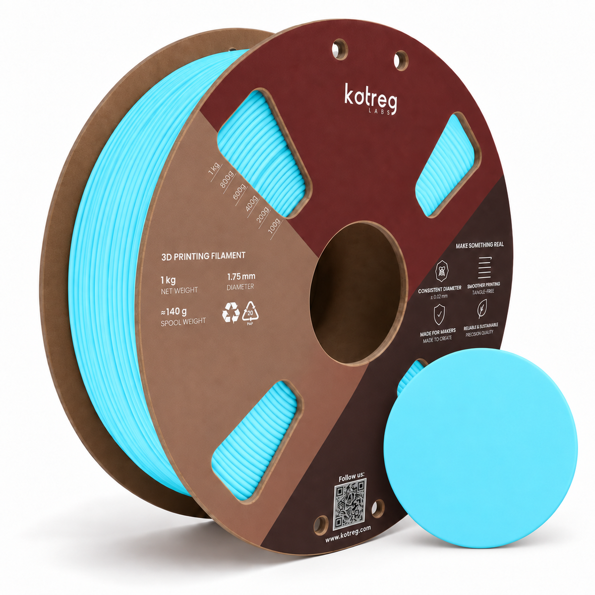 Katreg Labs PLA Matte — Ice Blue